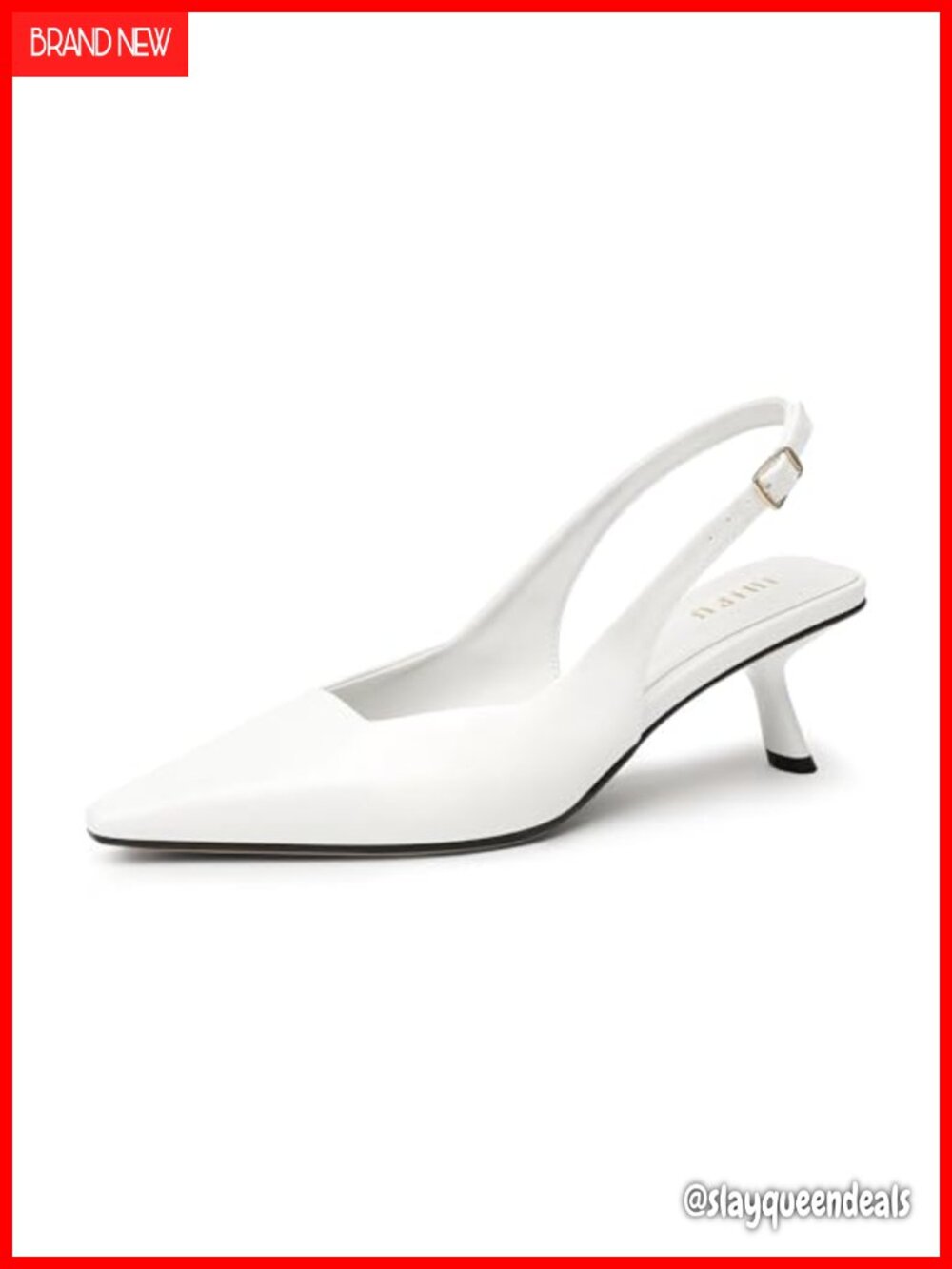 Closed Toe Slingback Pointed Toe Kitten Low Heels Pumps Work Business Shoes
